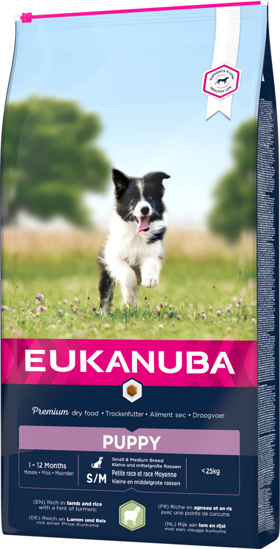 Fjord Om toestemming te geven test Eukanuba hondenvoer Puppy Small/Medium lamb & rice 12 kg | Animal Center