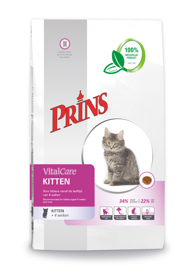 Discriminerend Voorzieningen stuk Prins kattenvoer VitalCare Kitten 10 kg | Animal Center