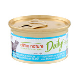 Almo Nature Daily Mousse Tonijn & Kabeljauw 85 gr