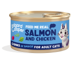 Edgard & Cooper kattenvoer Zalm & Kip Chunks 85 gr