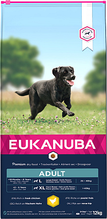 Eukanuba Hondenvoer Adult L/XL Chicken<br> 12 kg