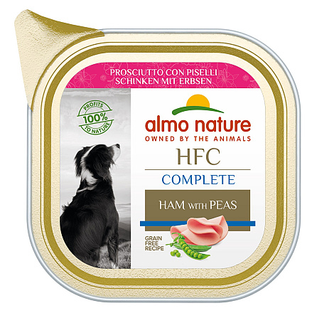 Almo Nature hondenvoer HFC Complete Ham met Erwten 85 gr