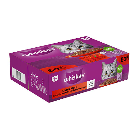 Whiskas Adult Gelei Classic Selectie 60 x 85 gr