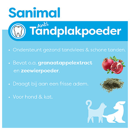 Sanimal Anti-Tandplakpoeder 180 gr