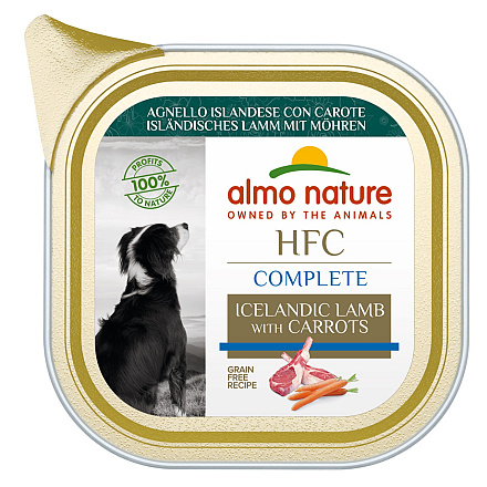 Almo Nature hondenvoer HFC Complete IJslands Lamsvlees/Wortelen 85 gr