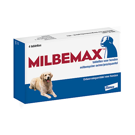 Milbemax tabletten hond 5 - 75 kg 4 st