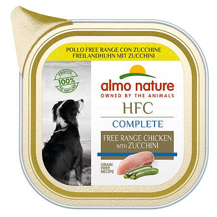 Almo Nature hondenvoer HFC Complete Vrije Uitloop Kip/Courgette 85 gr