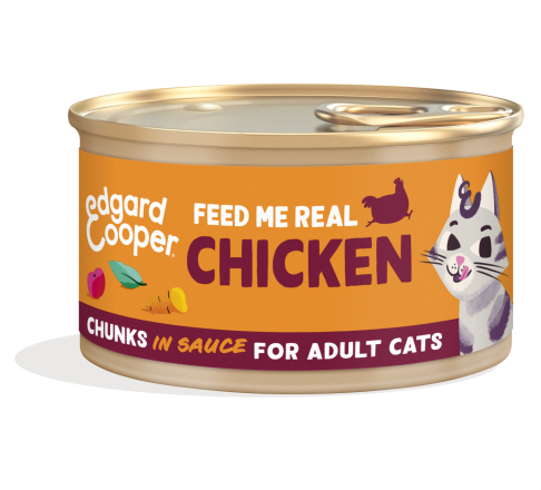Edgard & Cooper kattenvoer Kip Chunks 85 gr