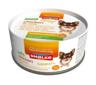 Smølke hondenvoer Soft Paté Chicken <br>125 gr